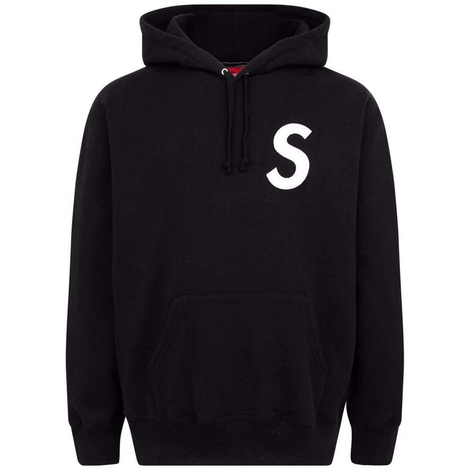 Sudadera Con Capucha Supreme S Logo Split Negras | Supreme 122YU